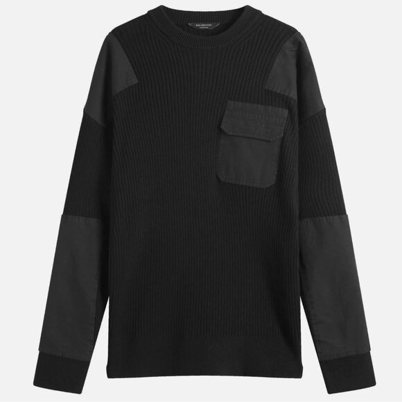 Balenciaga Cotton Military Sweater- MRP C$2572- SIZE MED- ONLY 1 LEFT - Picture 4 of 5